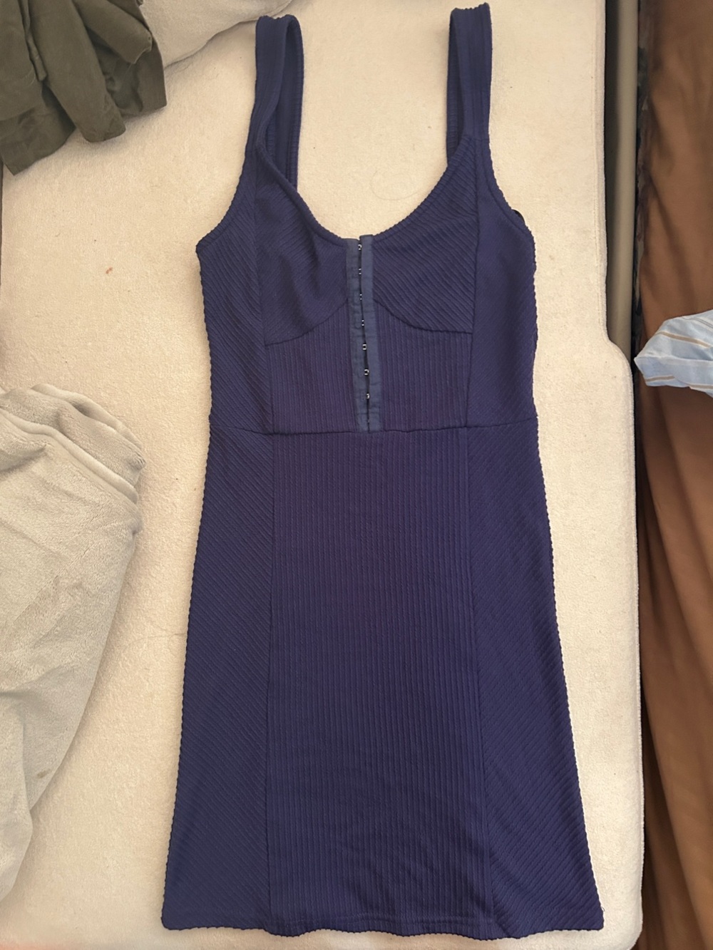 Classic Navy Ribbed Tank Dress -  Forever 21